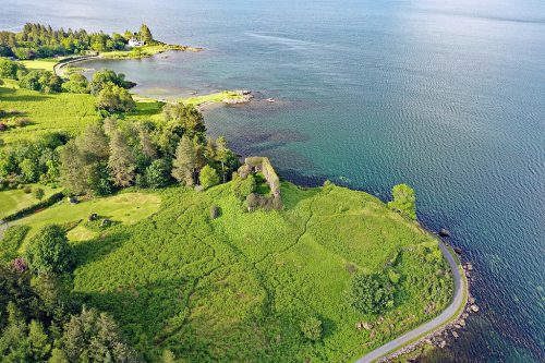 Aros Castle (Isle of Mull, Inner Hebrides, Scotland, UK)