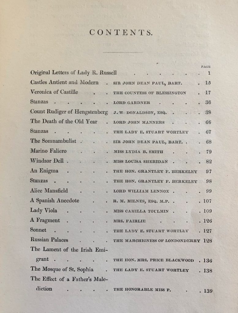 《纪念册》1840卷目录，第128页即《俄罗斯宫殿》